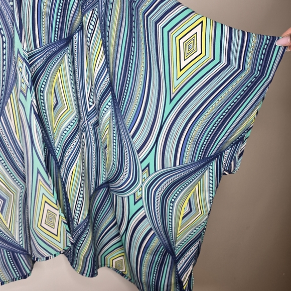 Teal Open Front Cardigan - Picture 5 of 7